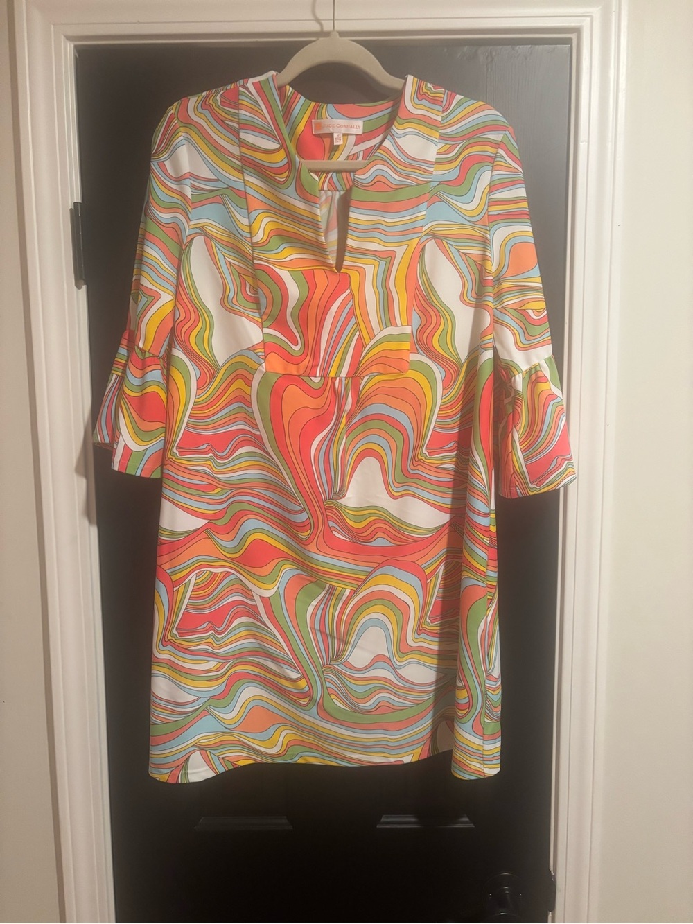 Colorful Swirl Shift Dress